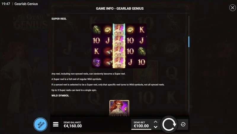 Gearlab Genius - 5x4 grid with active multipliers above the verticals